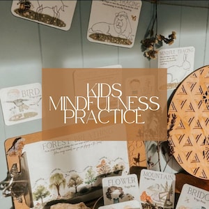 Mindfulness Yoga & Tracing Pack | Kids Nature Yoga Flashcards | Calm Breathing Printable