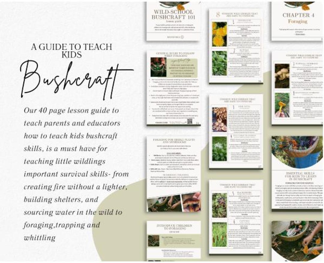Bushcraft for Kids Guide: Survival Skills, Outdoor Learning (printable ...