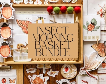 Cesta Matinal de Insetos para Imprimir: Atividades com Insetos, Ciências da Natureza (Download Digital)
