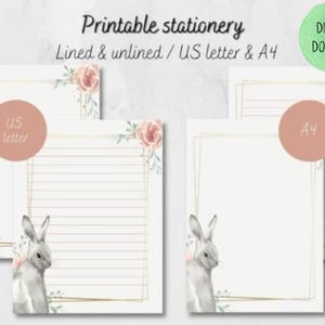 Easter Stationery Printable | Letter Writing Paper Printable