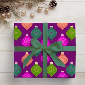Christmas Wrapping Paper, Christmas Ornament Gift Wrap, Unique, Elegant Gift Sheets {Christmas}