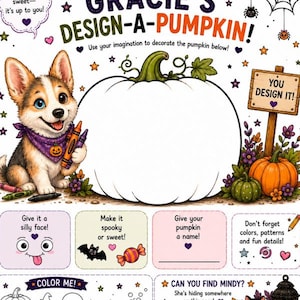 Halloween Activity Pack for Kids | Printable Worksheets, I Spy, Mazes, Coloring & Games | Pumpkin Patch Pals