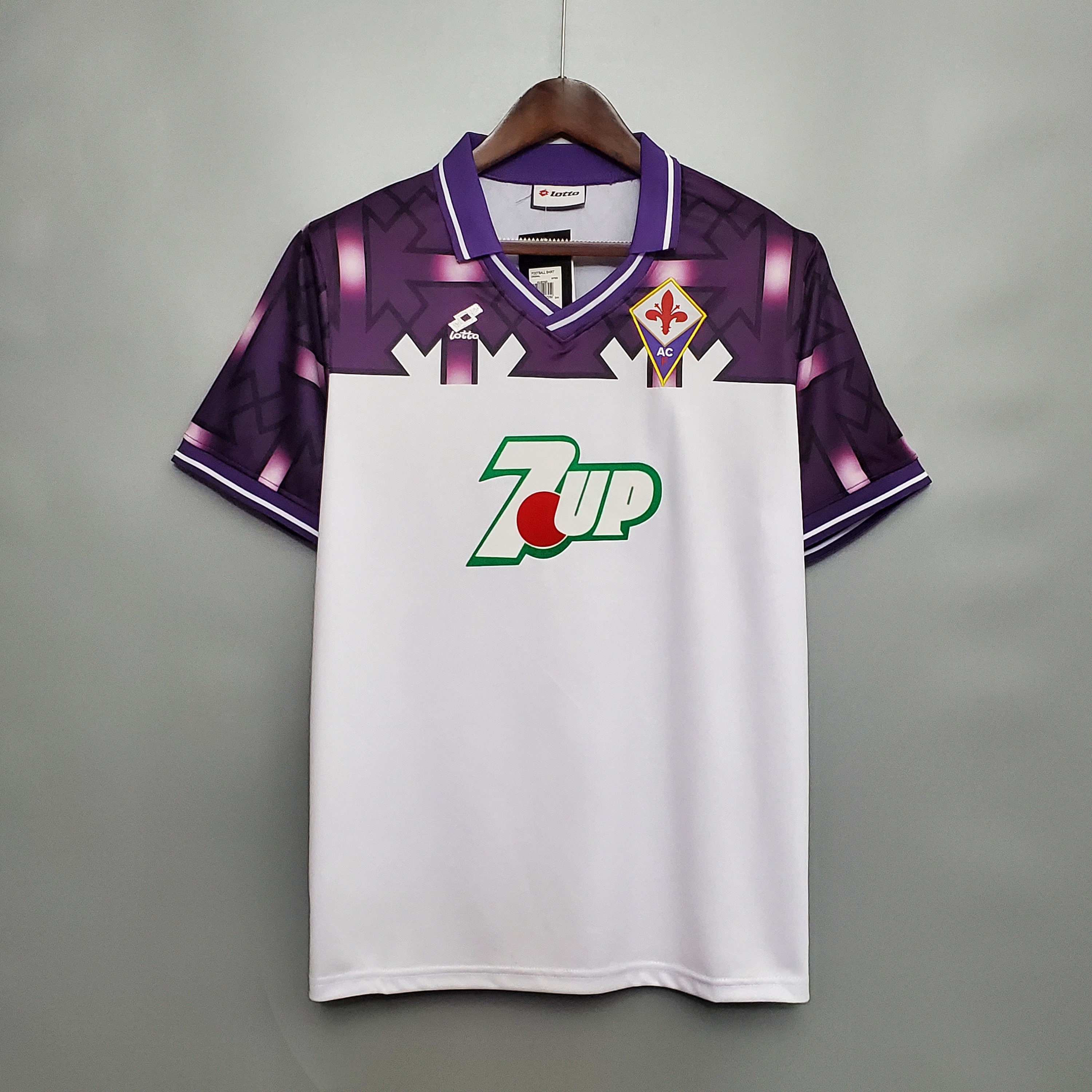 ACF Fiorentina Club Soccer Football Men's T Tee Shirt Handmade Team Sports  white