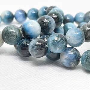 Blue Ice Nakaurite, Crystal Bead Bracelet, Healing Crystal, Round - Etsy