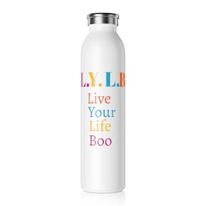 WATER BOTTLE, INSULATED Bottle, Steel Water Bottle, Unique L.Y.L.B Personalized Hot & Cold Stainless Steel Water Bottle For Kids /Cute Gifts