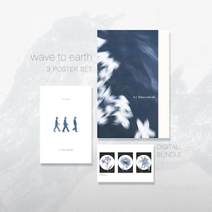 Wave to Earth Digital Poster Bundle, Wave to Earth Posters, Bedroom Wall Collage Décor, Trendy Wall Art, Dorm Room Aesthetic