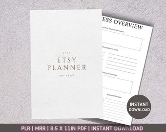 Etsy Shop Planner | Digital Planner | Canva Template for Etsy