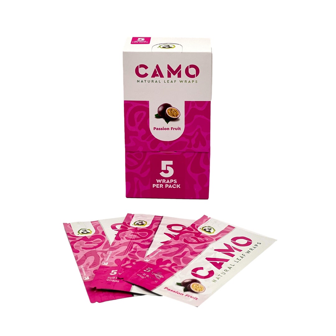 CAMO Natural Leaf Wraps Self Rolling Wraps 16 Flavor Passion Etsy