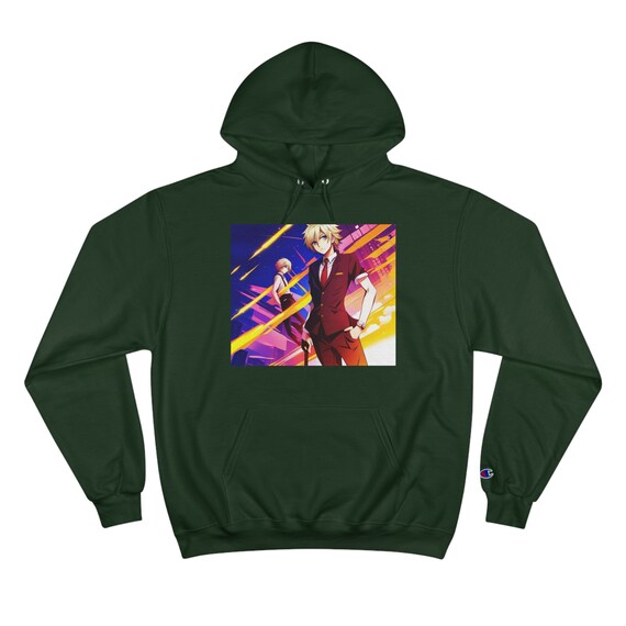Anime champion hoodie hotsell