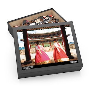 Korean Hanbok Puzzle: Gyeongbokgung Palace, Seoul Souvenir