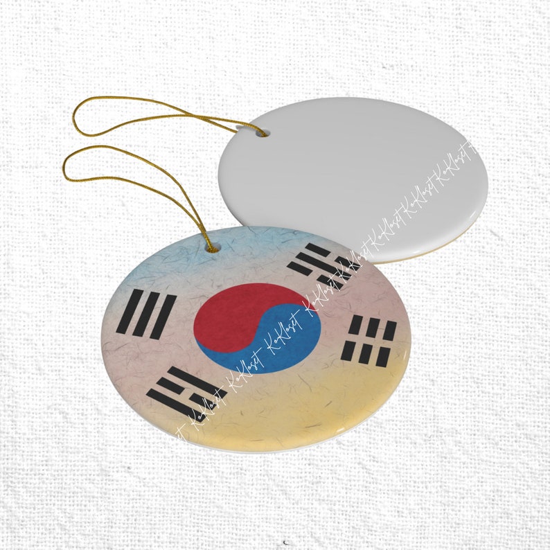 Korea National Flag Ornament Taegeuk Keepsake for Kpop Lovers, Korean
