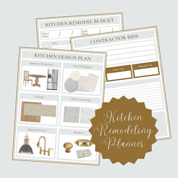 Ultimate Kitchen Renovation Planner Digital Download