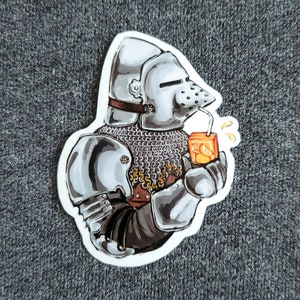 Medieval Knight Juice Box Vinyl Sticker