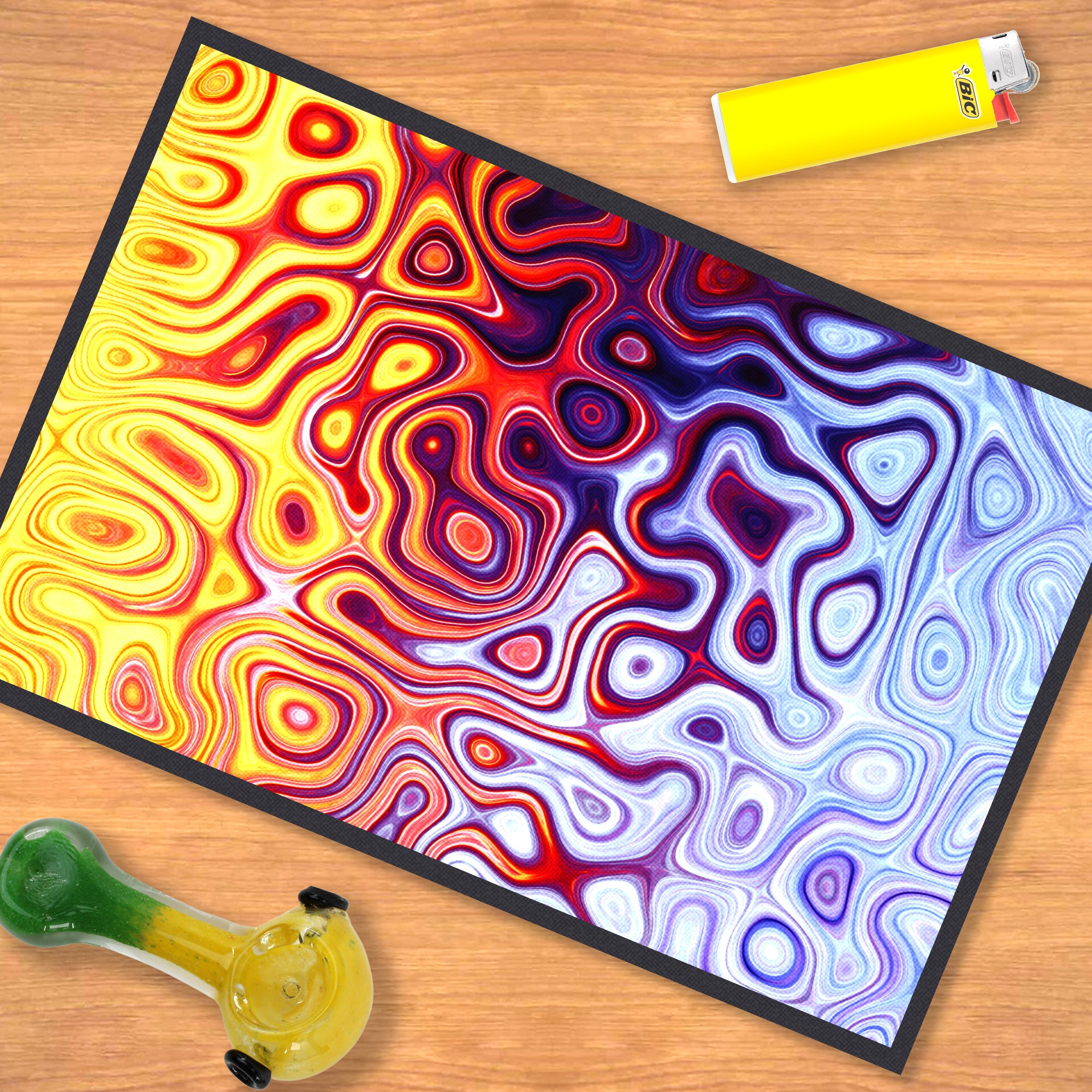 Dunder Splifflin Silicone Dab Mat/pad Gag Gift Office / Mouse Pad Smoking  Accessory 