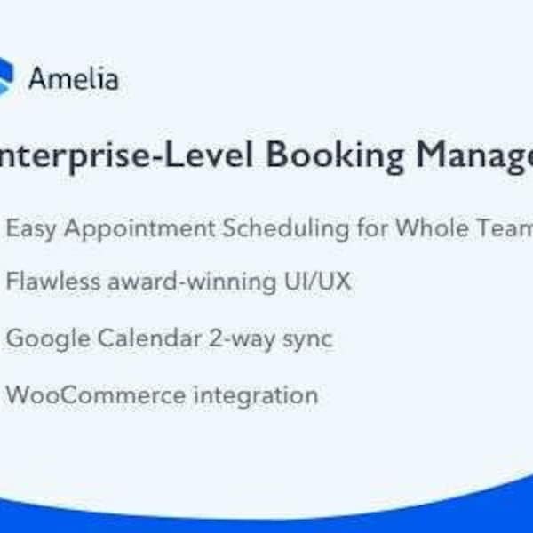 Amelia GPL – Enterprise-Level Appointment Booking WordPress Plugin