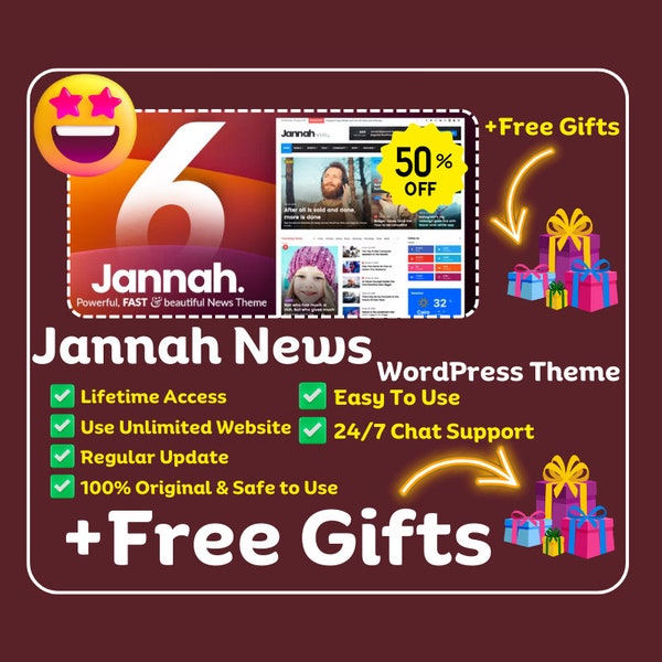 Jannah News Theme GPL – Newspaper Magazine Theme For WordPress Template