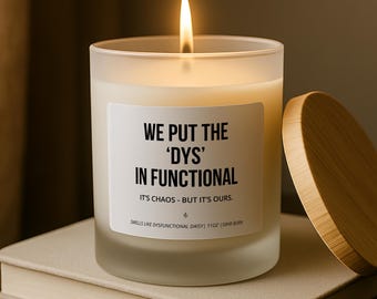 Sister Gift Idea | Unique Funny Candle In Apricot Coconuet Wax