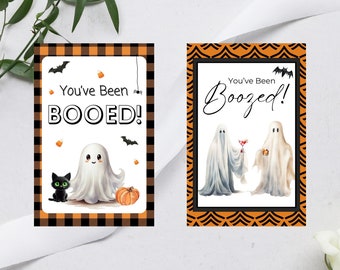 Printable You’ve Been Booed, booed Sign, Boo Printable, You'Ve Been Boo’d, You've Been Booed, Halloween Gift Tags, You've Been Boozed