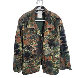 Military jacket camouflage upcycled one of a kind