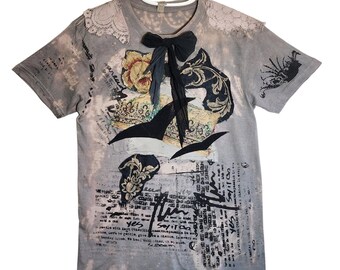 wearable art tee - One of a kind