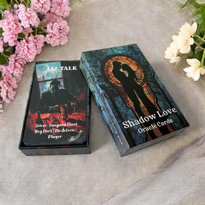 Baralho Oráculo do Amor das Sombras, Cartas Oráculo, Baralho Oráculo do Amor, Intuição Subconsciente, Adivinhação, Leituras de Oráculo, Tarô, Cartas de Tarô, Espiritual