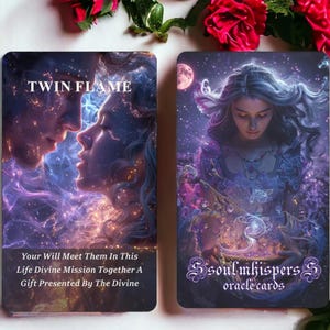 Soul Whisper Oracle Deck, Premium Deck, Oracle Cards, Spiritual Nature Oracle Cards, Illustrative Oracle Deck, Divination Tools, Future Self