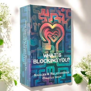 Qu'est-ce qui vous bloque ? Deck Oracle, cartes Oracle, tarot, outils de divination, cartes de clarté, célibataire ou couple, voyance véritable amour