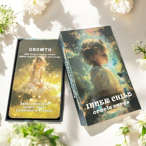 Inneres Kind Orakel Deck, Orakel Karten, Orakel Lesungen, Tarot, Wahrsagung Spirituelle Lesungen, Heilung Orakel Deck, Selbsterkundung, Premium