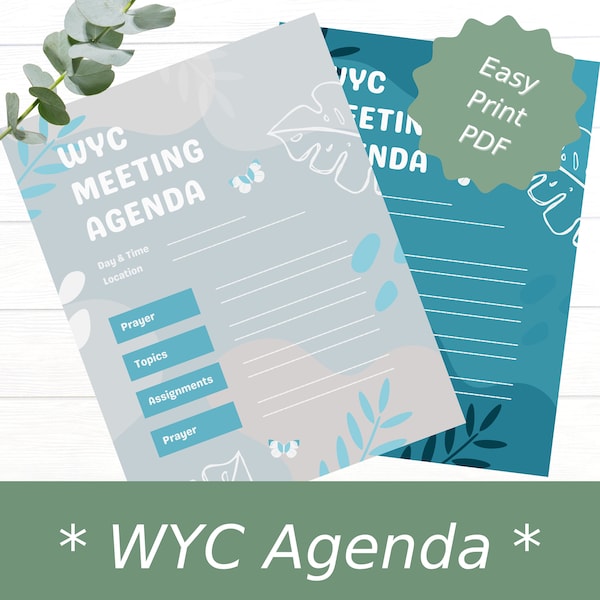 LDS WYC Agenda | Meeting Agenda for Youth Councils | Ward Youth Council (Used to be BYC)