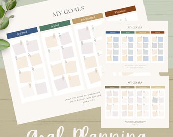 Children and Youth Program Goal Setting LDS | Goal Planning for Youth and Primary Children and Adults Too! | Male and Female Colors