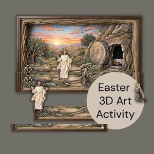 Easter Resurrection 3D Diorama Kit | YW, Primary, Nursery
