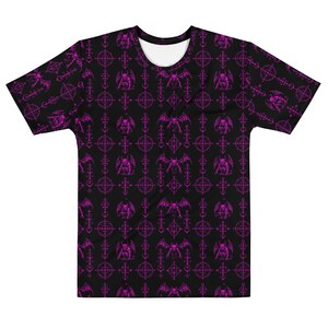 The Sixth Circle Pink T-Shirt – Horror Winged Demon Shirt