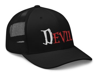 Cappellino da camionista ricamato The Devil is Evil