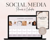 Complete Social Media Planner and Calendar | Yearly Content Planning | Monthly Batch Content Creation Template | Google Spreadsheet
