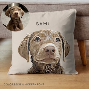 Custom Dog Pillow Etsy
