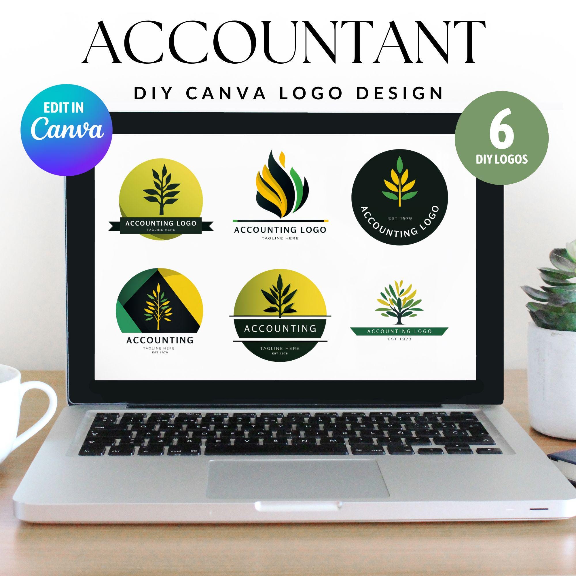 Finance Logos | Bookkeeper Logos Canva | Branding for Business ...