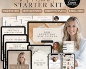 Virtual Assistant Business Bundle, 350+ Page Canva Toolkit, Website, Business Plan, Social Media Templates, Client Forms & Planners, 20in