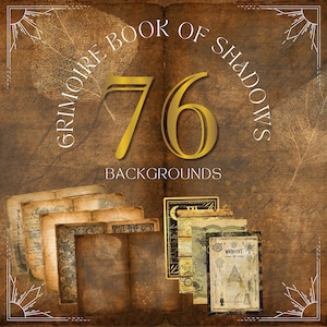 Digital Grimoire Book of Shadows Journal Backgrounds