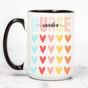 Personalized Nurse Mug, Custom Nurse Coffee Mug, New Nurse Gift, Nurse Graduation Mug