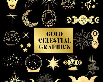 Celestial Moon PNG, Solar System, Moon Phase clipart, Sun, Mystical Witchy Tarot, Digital Ephemera, Astrological, Astrology 98 graphics