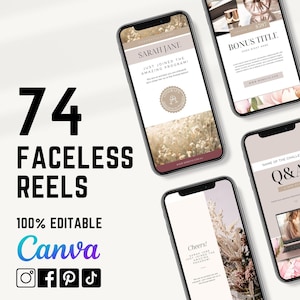 Faceless Reels Digital Marketing | Social Media Templates Canva, Coach Instagram Reels, Instagram Video Reels, Instagram Template, Luxury