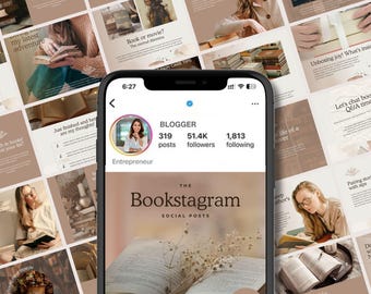 Dark Romance Author Instagram Templates, Editable Canva Templates for Social Media, Author Branding Ideas, Author Social Media Ideas
