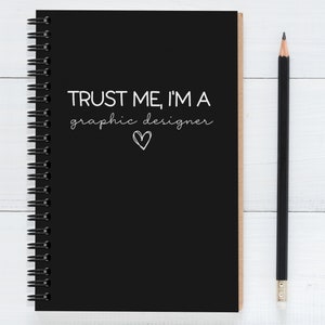 Graphic Designer Notebook, Graphic Designer Gift, Coworker Gift