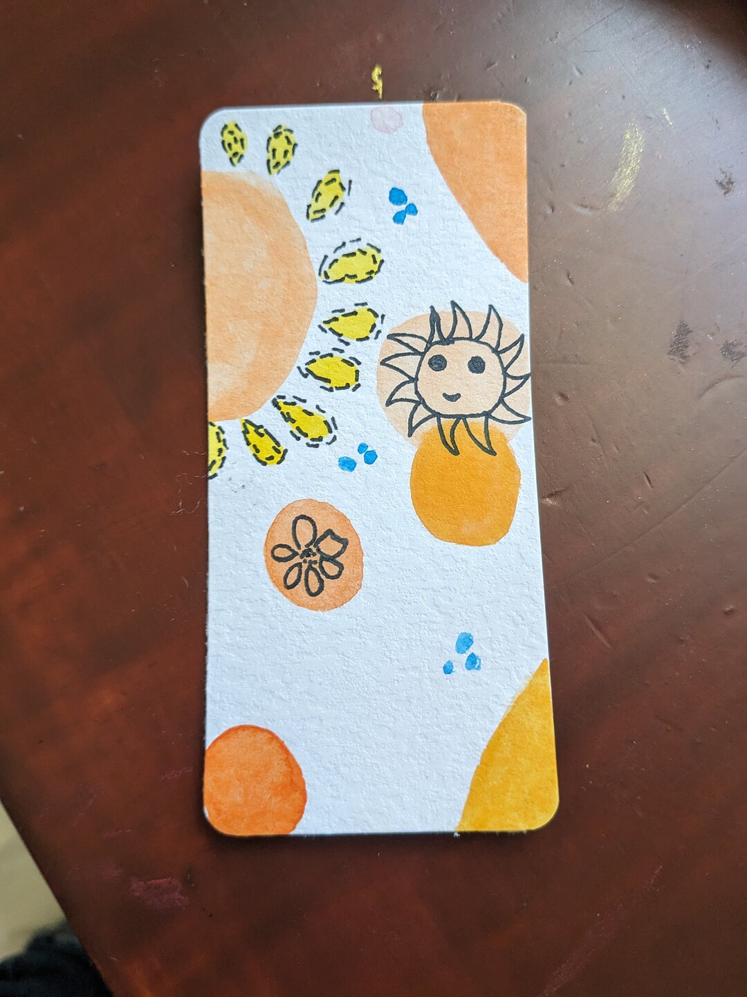 Handmade Yellow Spots Laminated High Quality Bookmarks Etsy