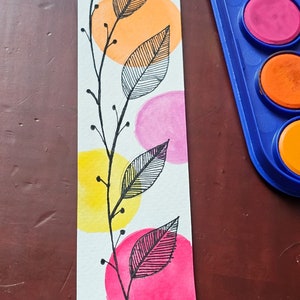 Handmade Leaves - laminated high quality bookmarks