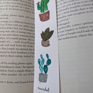 Handmade The Cacti - laminated high quality bookmarks