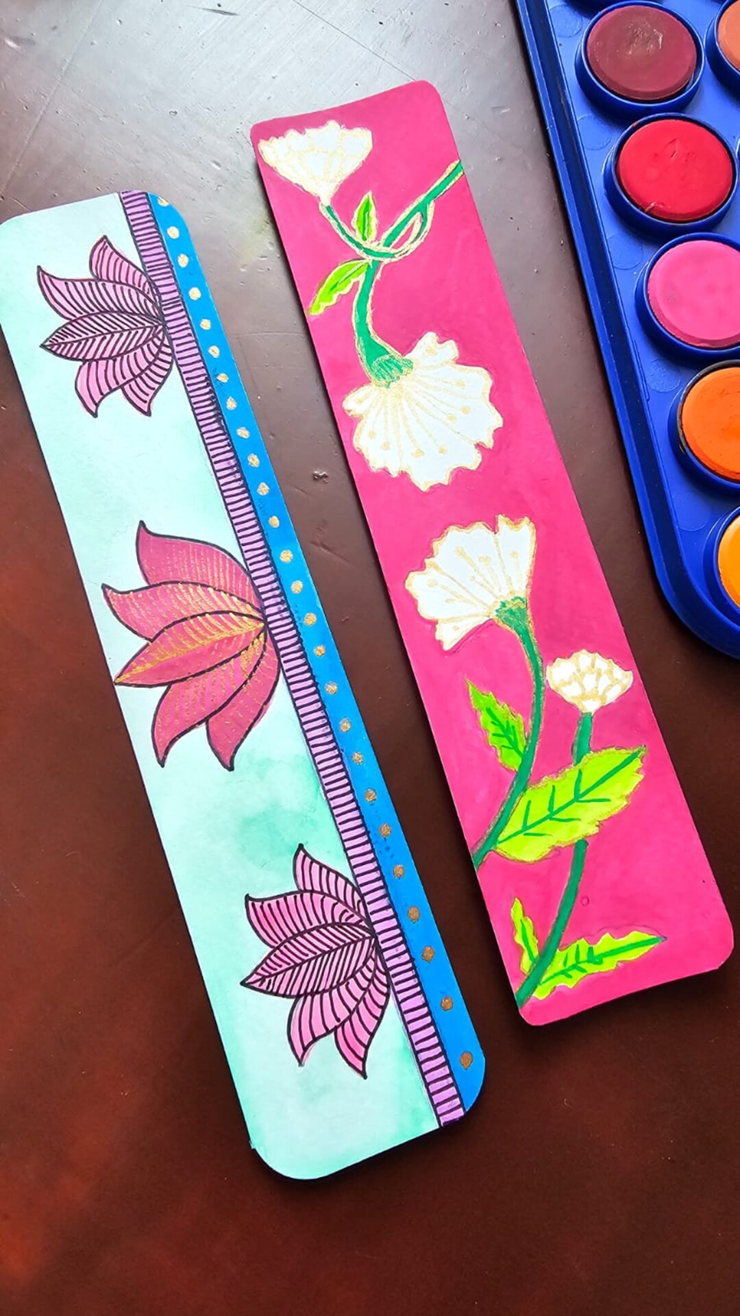 Handmade Floral Laminated Bookmark Set – Unique Book Lover Gift - Etsy UK