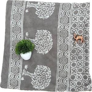 Hand Block Printed Cotton Sarong, Beach Wrap Pareo, Long Scarf, Large Sarong, Cover up,