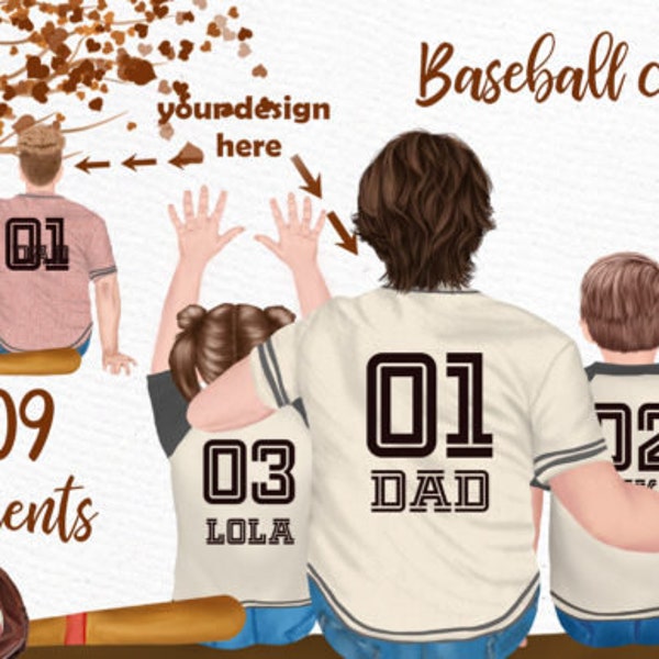 Baseball Dad Clipart Fathers Day Clipart, Father's Day Gift, Fathers Day Clipart