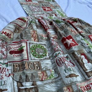 Christmas Adult Apron with pockets - Winter Designs - Vintage Aprons - Christmas cooking - Winter Apron - festive apron